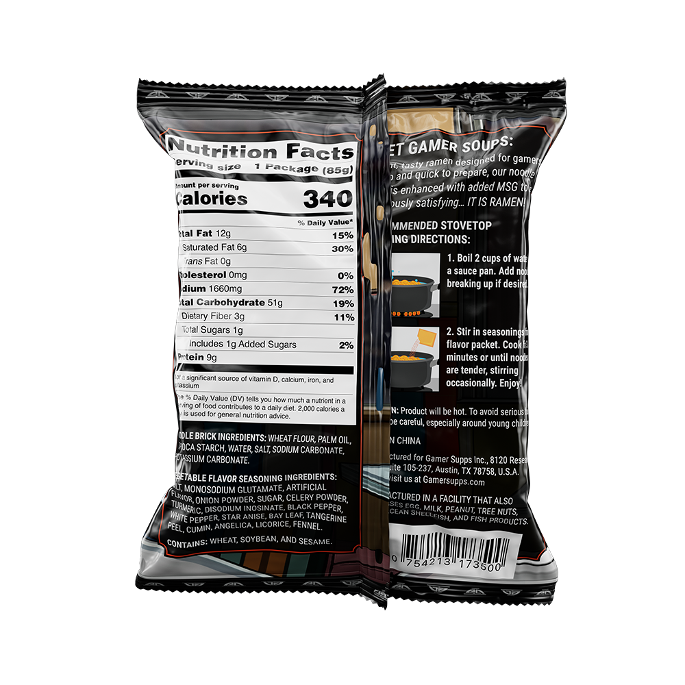 Gamer Soups Instant Noodles- Good Soup Bricks (5 Pack) - Image 5