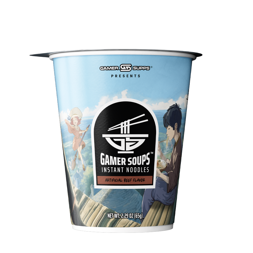 Gamer Soups Instant Noodles - Beef (24 Cup Box) - Image 4