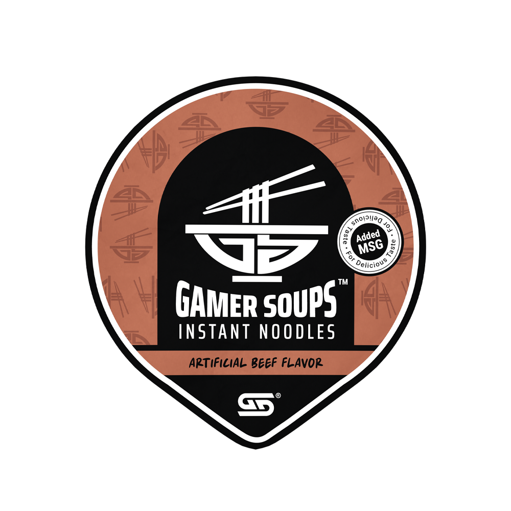 Gamer Soups Instant Noodles - Beef (24 Cup Box) - Image 7