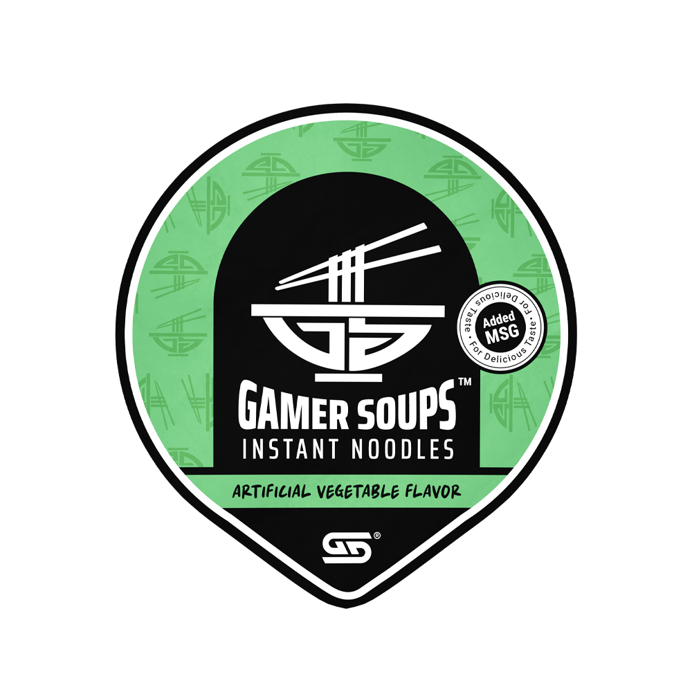 Gamer Soups Instant Noodles - Vegetable (24 Cup Box) - Image 7